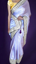 Orchid Celestial Regal Elegance Saree
