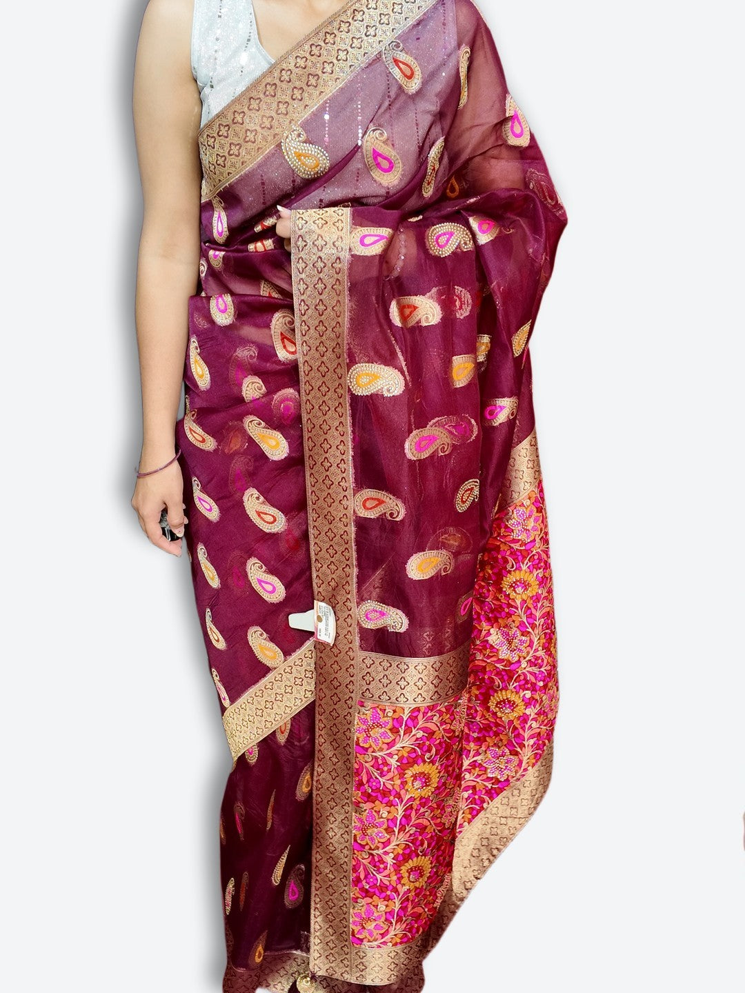 Bordeaux Regal Heritage Luxe Saree
