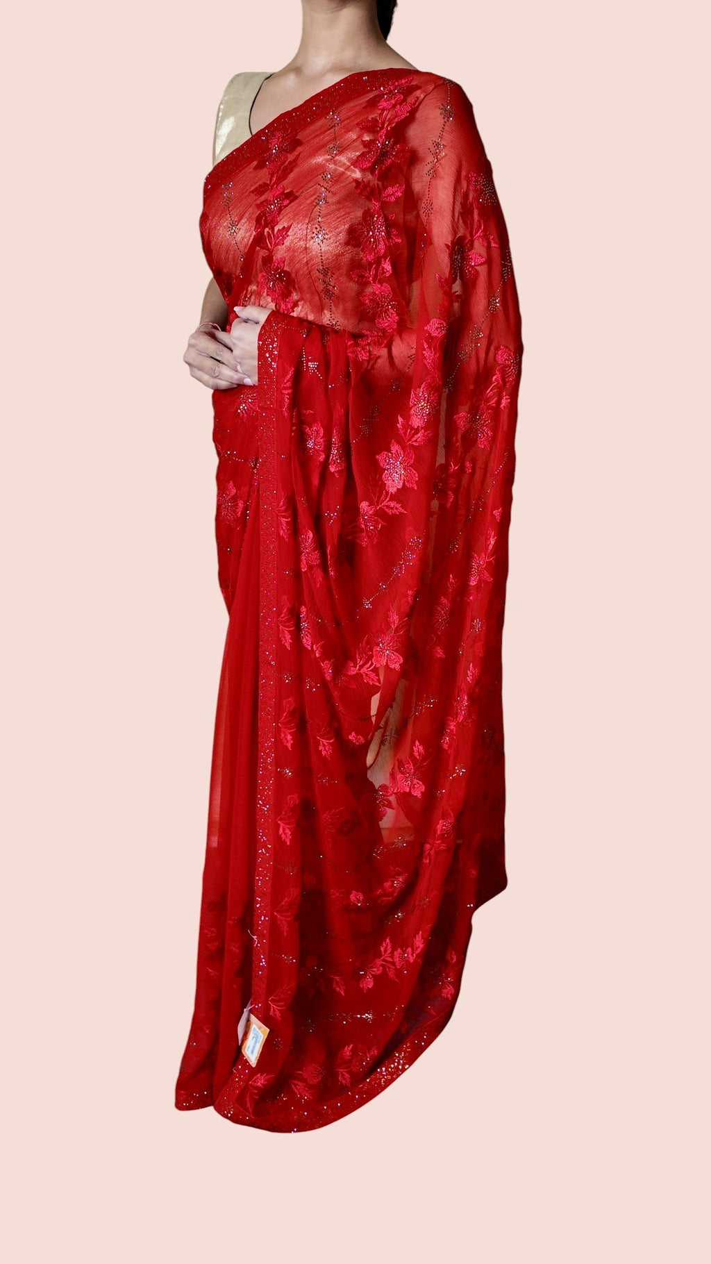 Crimson Regal Opulent Glamour Saree