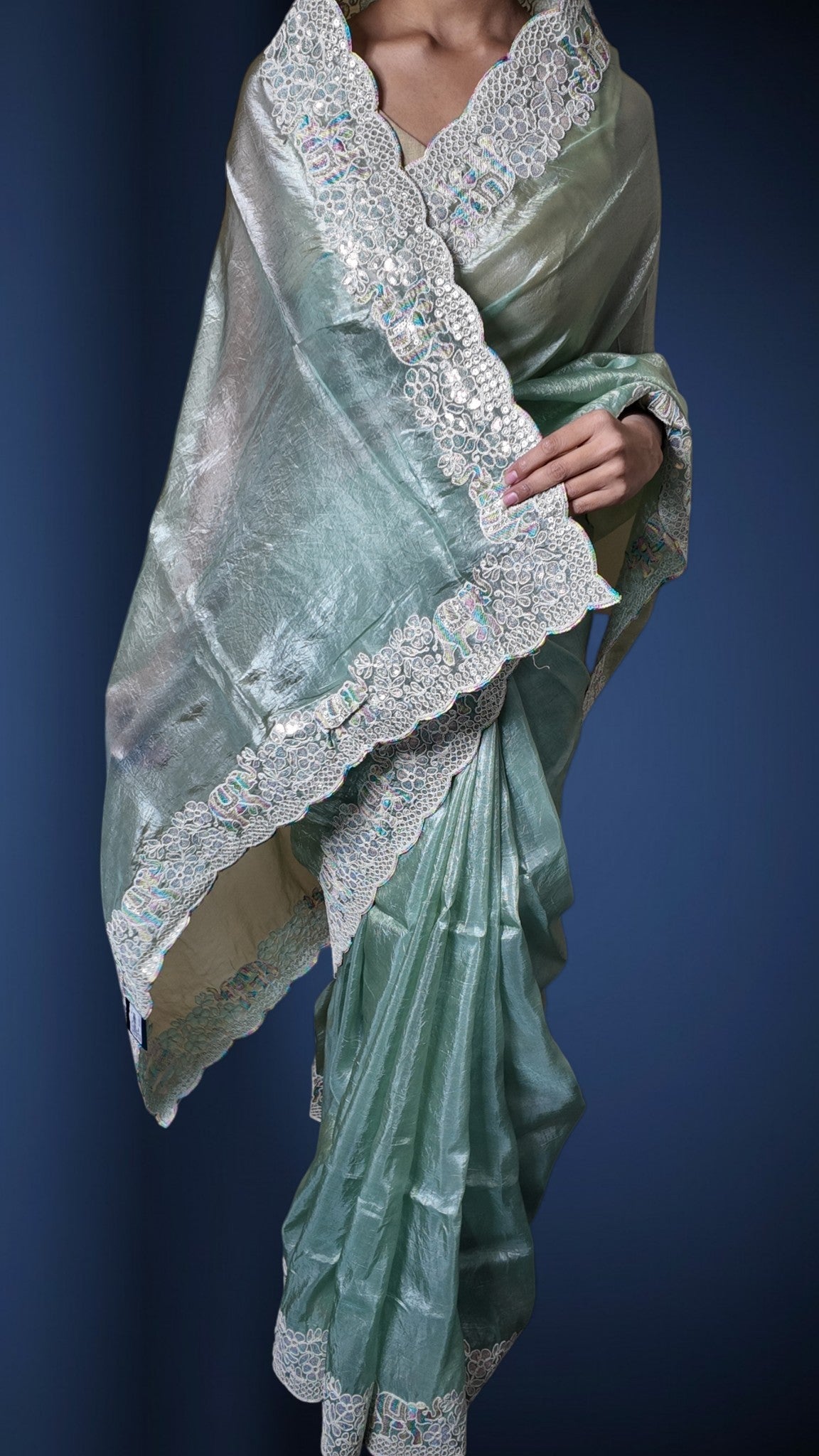 Blush Ethereal Graceful Couture Saree