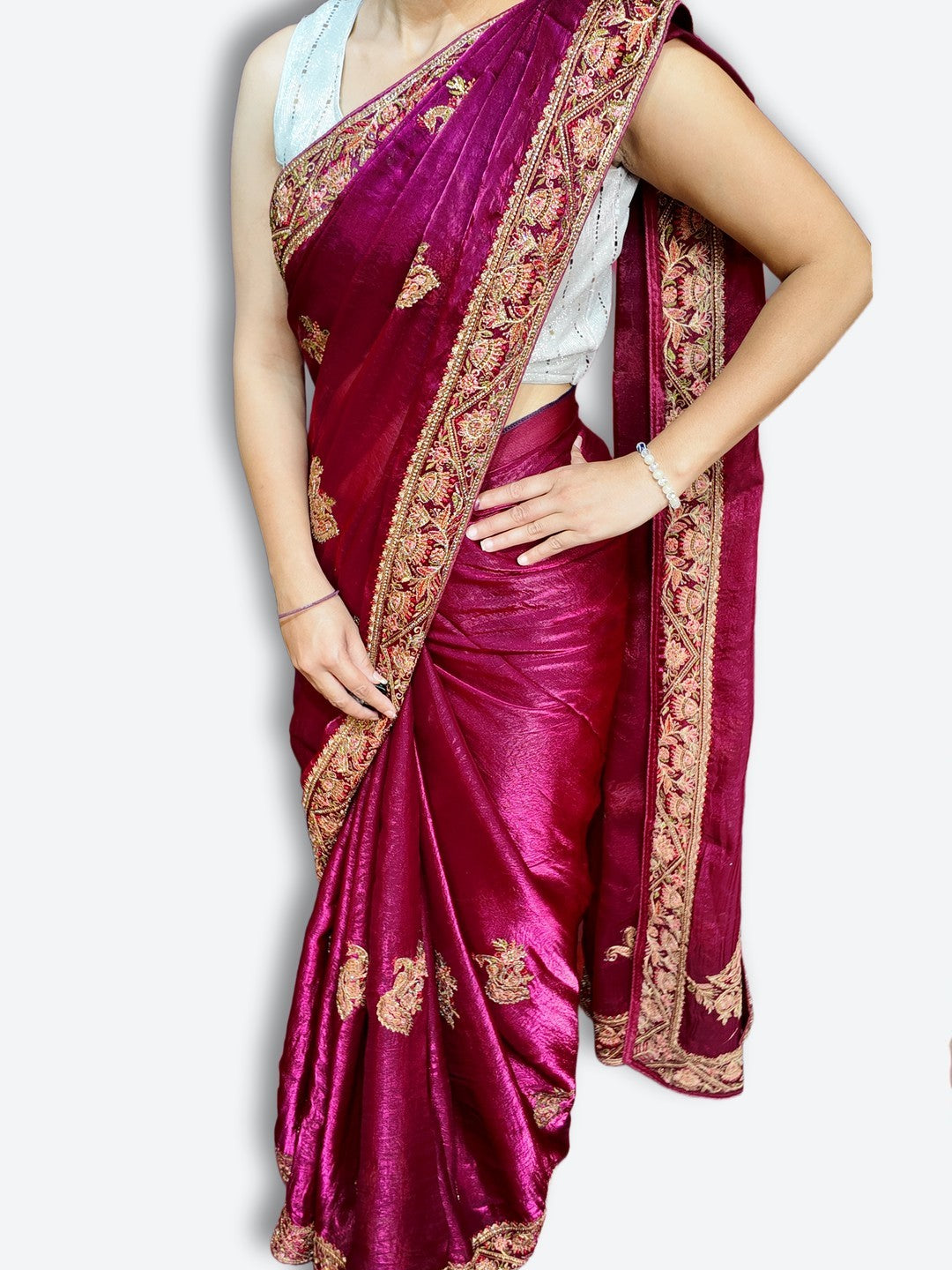 Crimson Regal Exquisite Heritage Saree