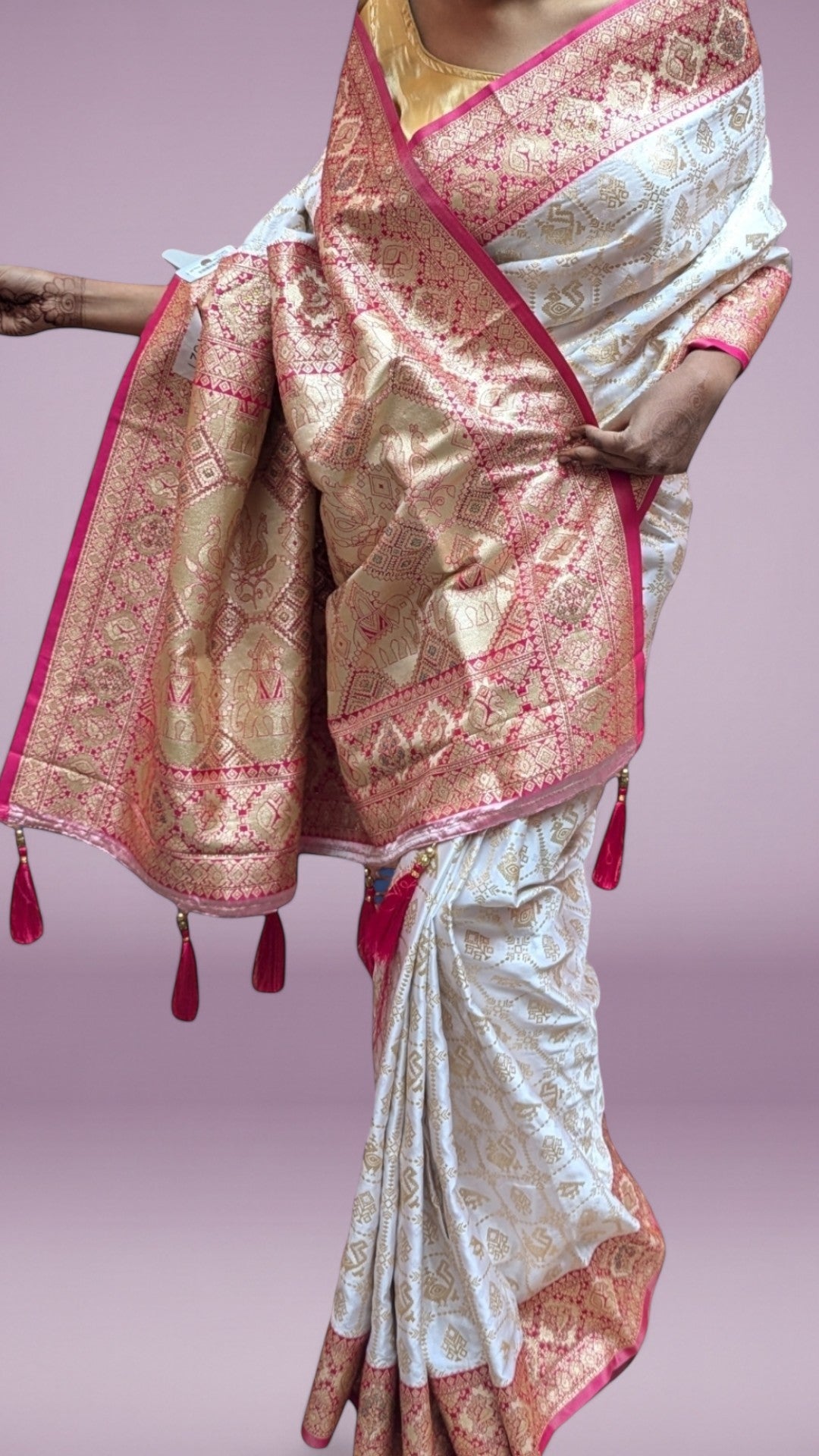 Ivory Regal Exquisite Heritage Saree