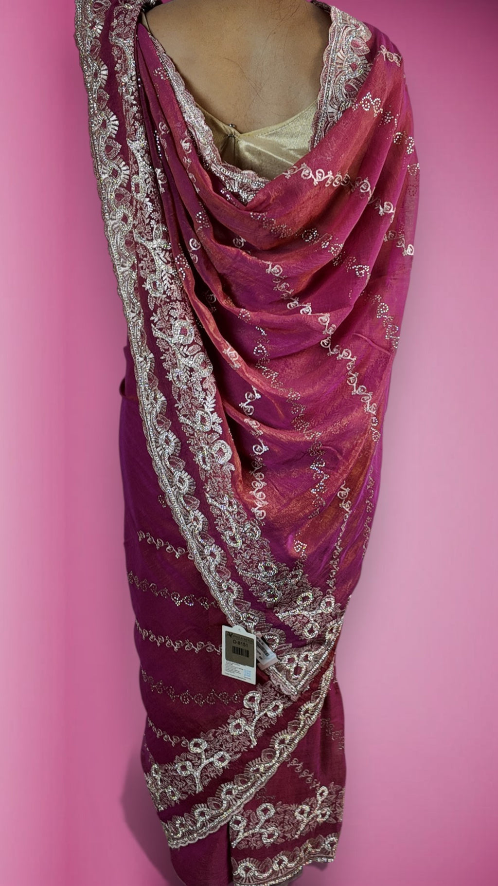 Fuchsia Regal Opulent Couture Saree