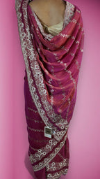 Fuchsia Regal Opulent Couture Saree