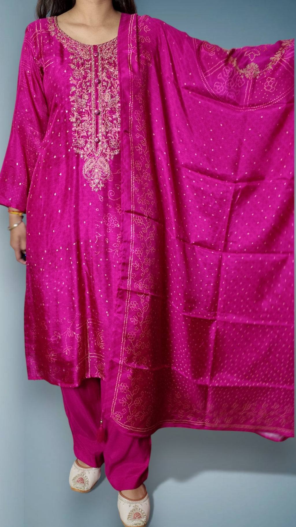 Fuchsia Regal Opulent Couture Suit