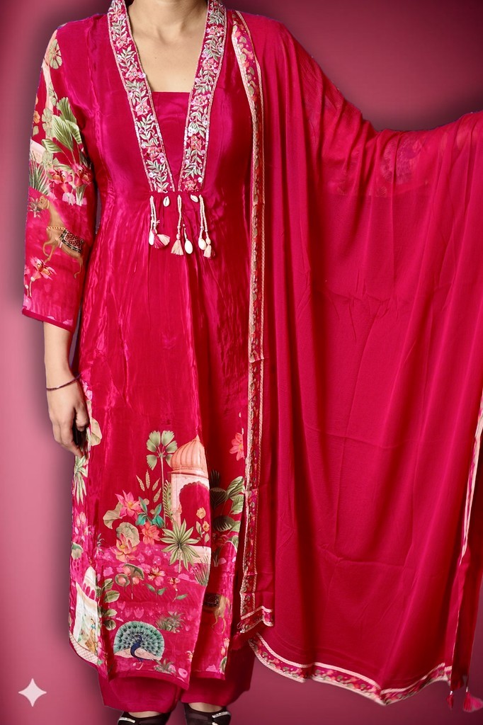 Fuchsia Regal Opulent Charm Suit