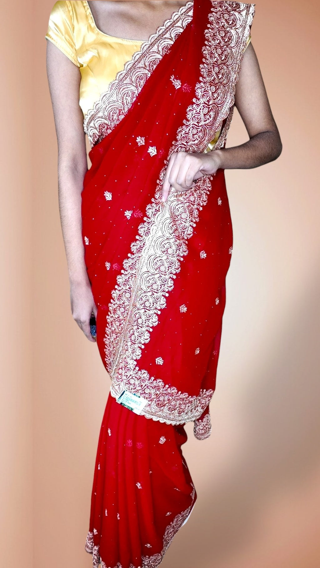 Crimson Regal Opulent Heritage Saree