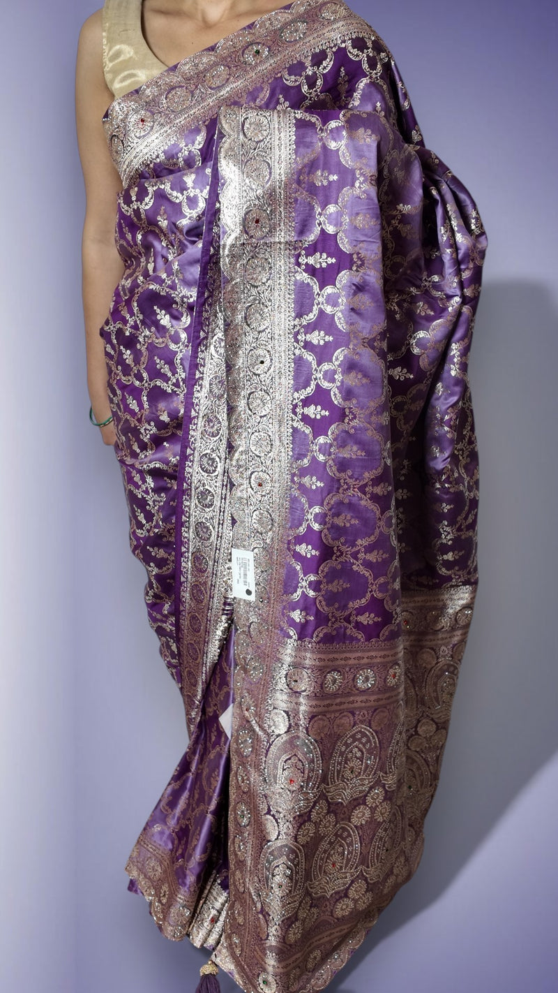 Amethyst Regal Opulent Heritage Saree