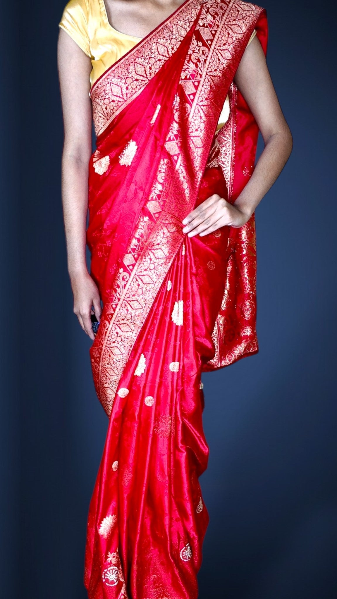 Crimson Regal Heritage Luxe Saree