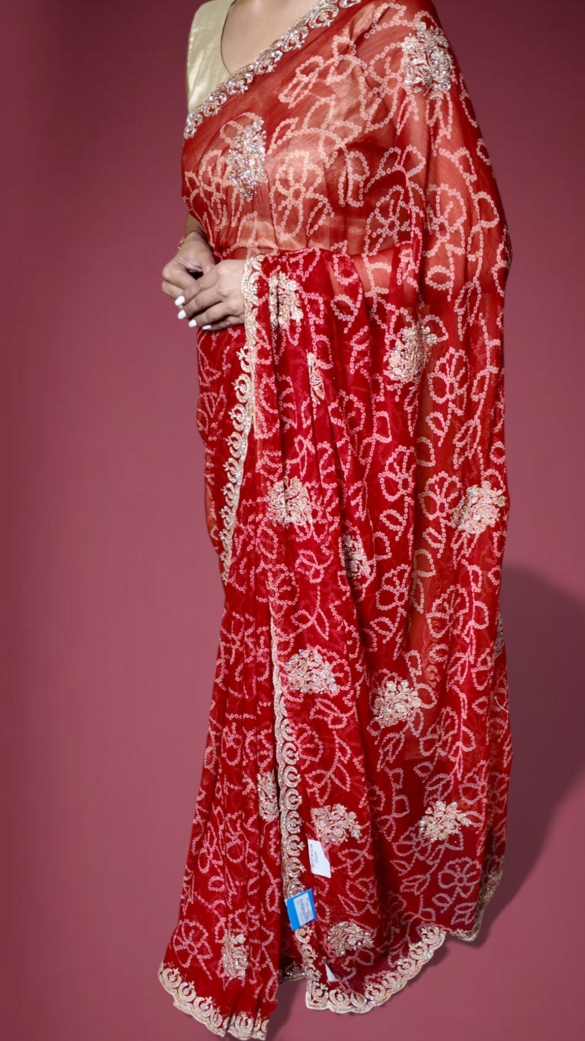 Crimson Regal Opulent Couture Saree