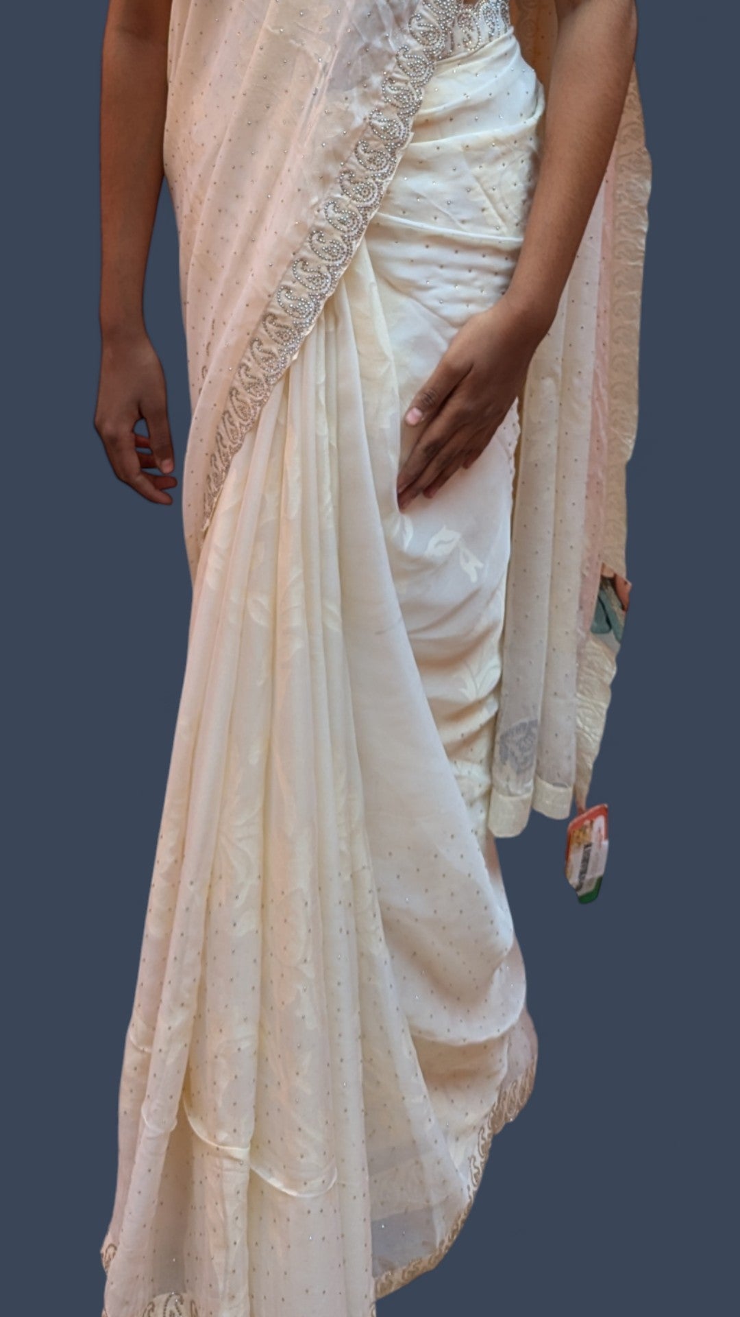 Ivory Timeless Regal Elegance Saree