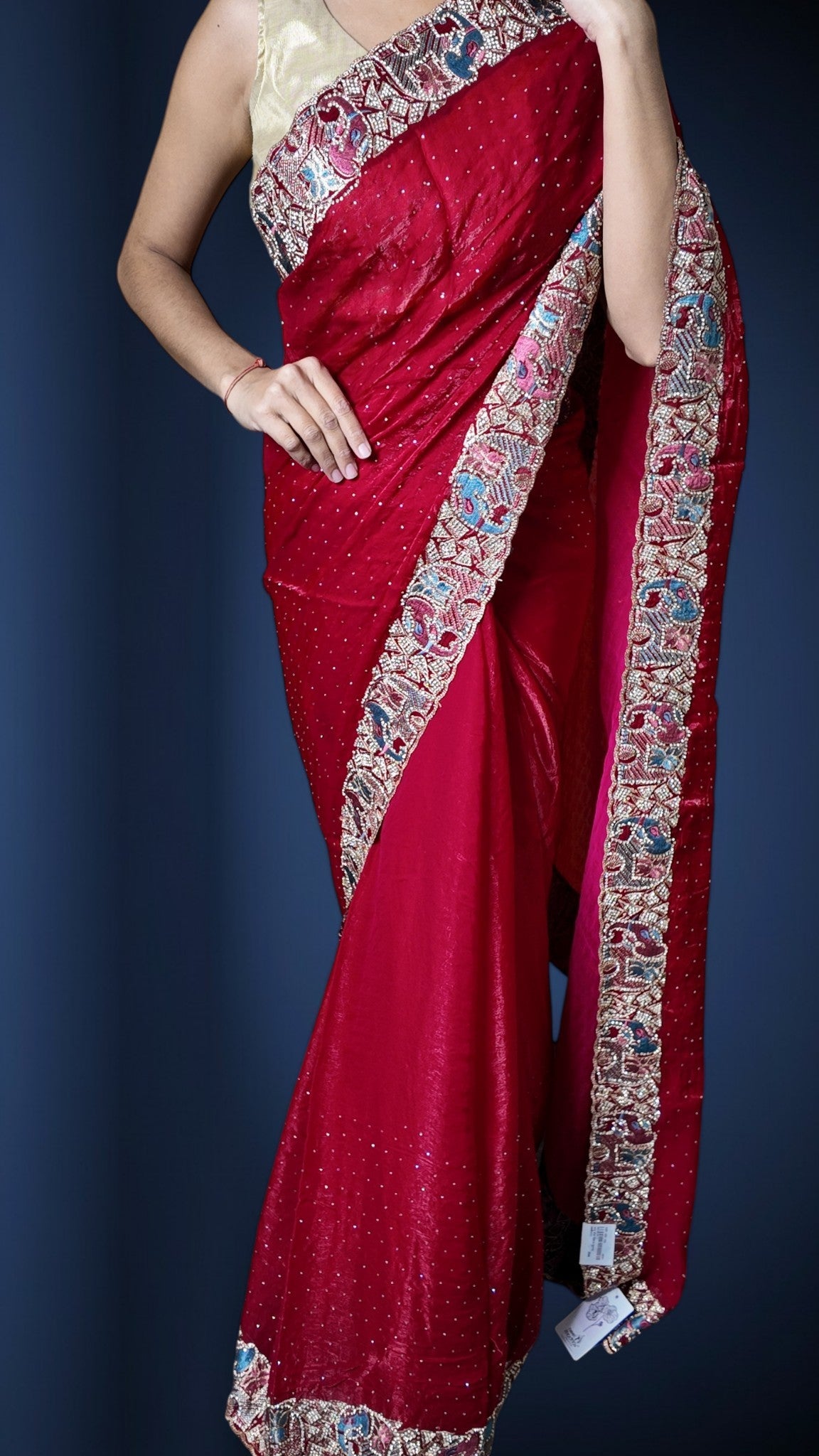 Bordeaux Regal Opulent Heritage Saree