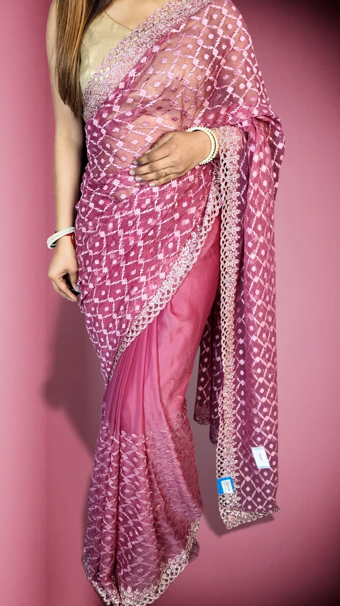 Blush Ethereal Regal Elegance Saree