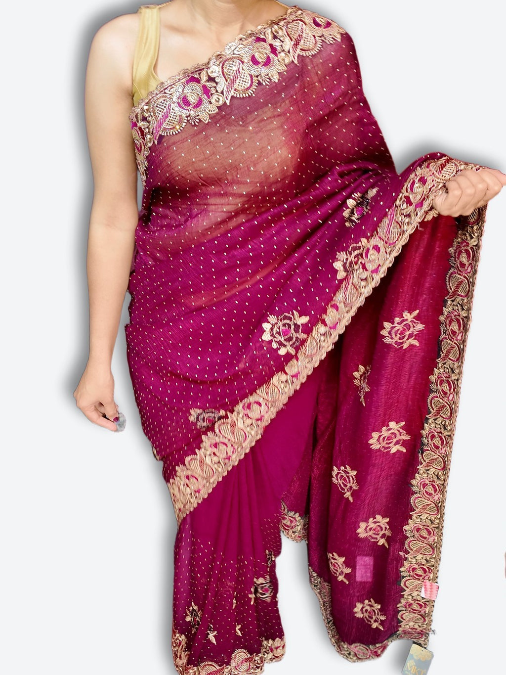 Bordeaux Regal Heritage Luxe Saree
