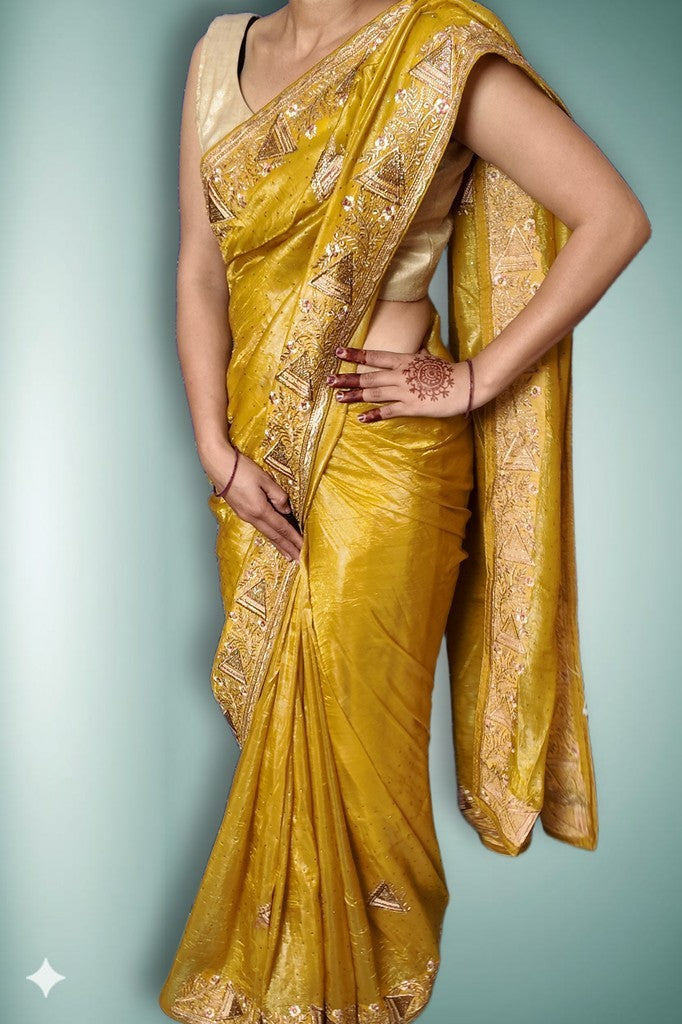 Saffron Regal Opulent Essence Saree
