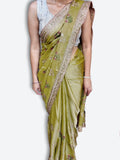 Saffron Regal Opulent Graceful Saree