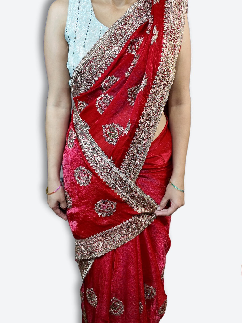 Crimson Regal Exquisite Heritage Saree