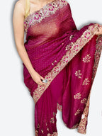 Bordeaux Regal Heritage Luxe Saree