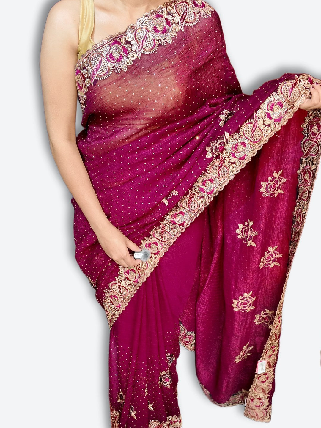 Bordeaux Regal Heritage Luxe Saree