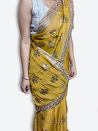 Saffron Regal Opulent Graceful Saree