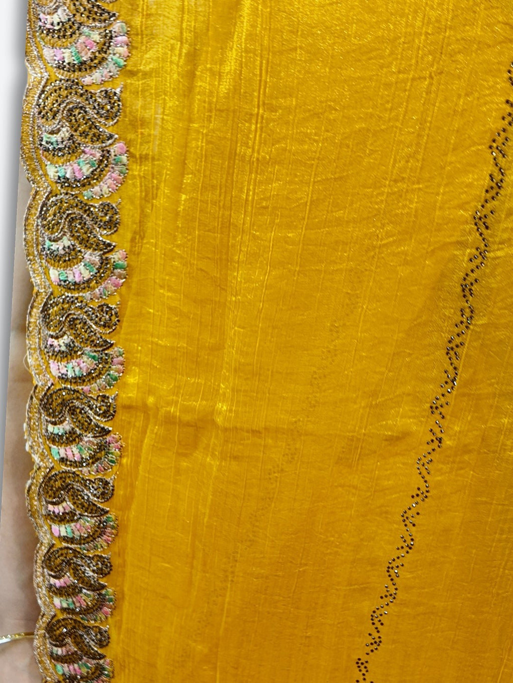 Saffron Majestic Couture Bloom Saree