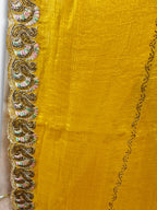 Saffron Majestic Couture Bloom Saree