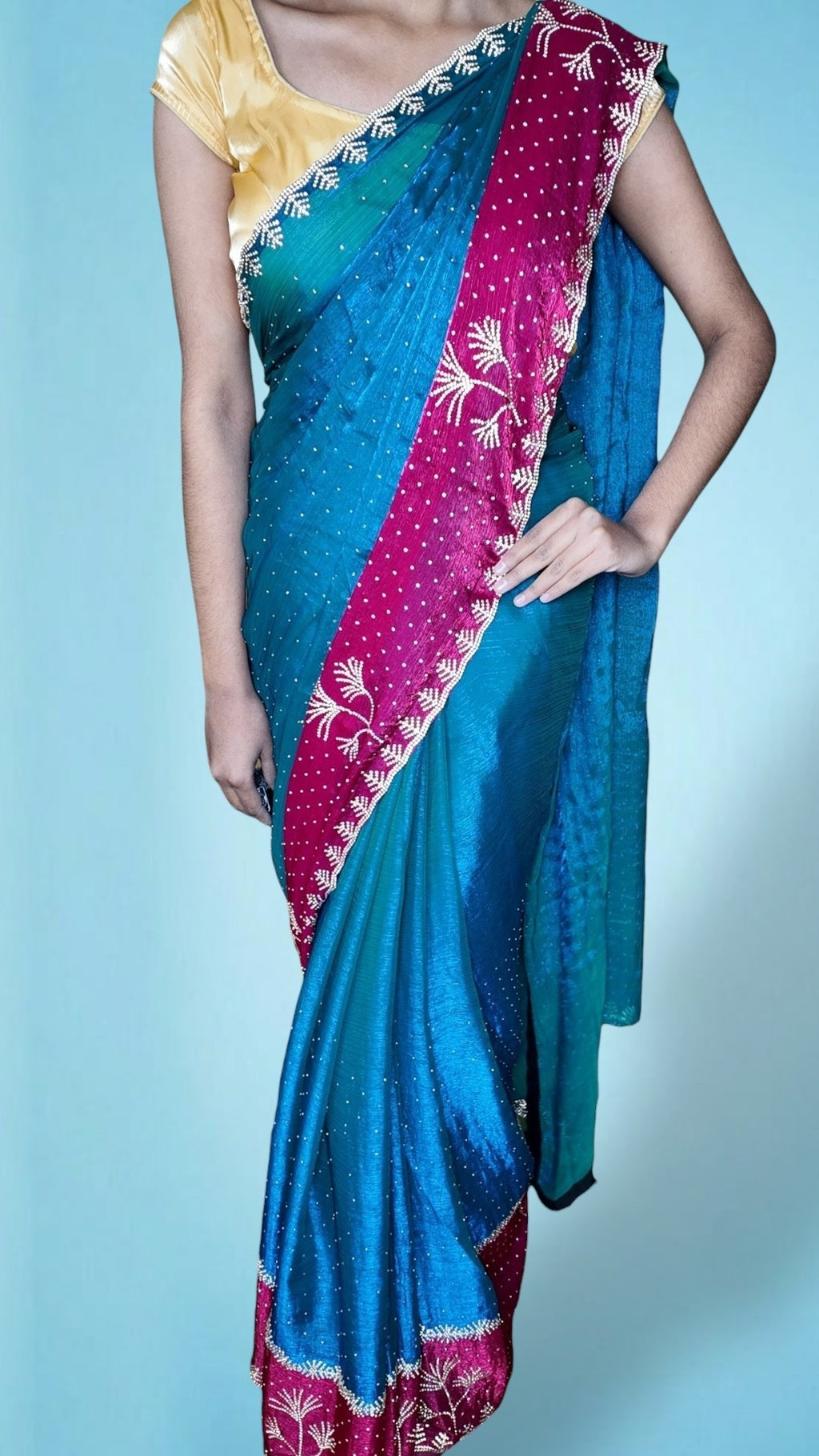 Jade Radiant Heritage Charm Saree