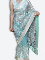 Azure Regal Timeless Elegance Saree