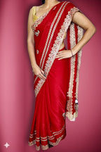 Crimson Regal Opulent Elegance Saree