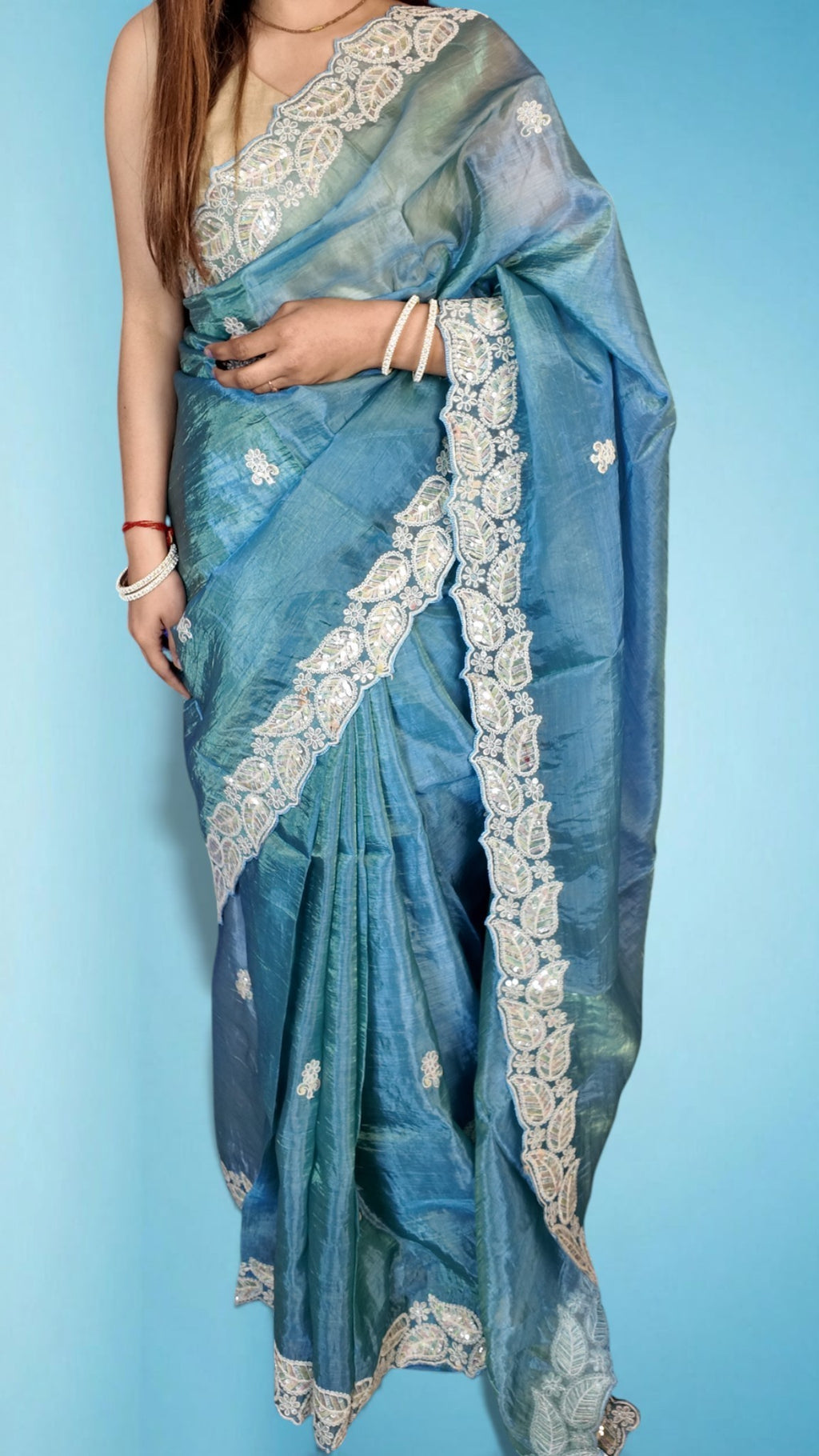 Blush Ethereal Graceful Couture Saree