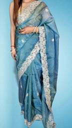 Blush Ethereal Graceful Couture Saree