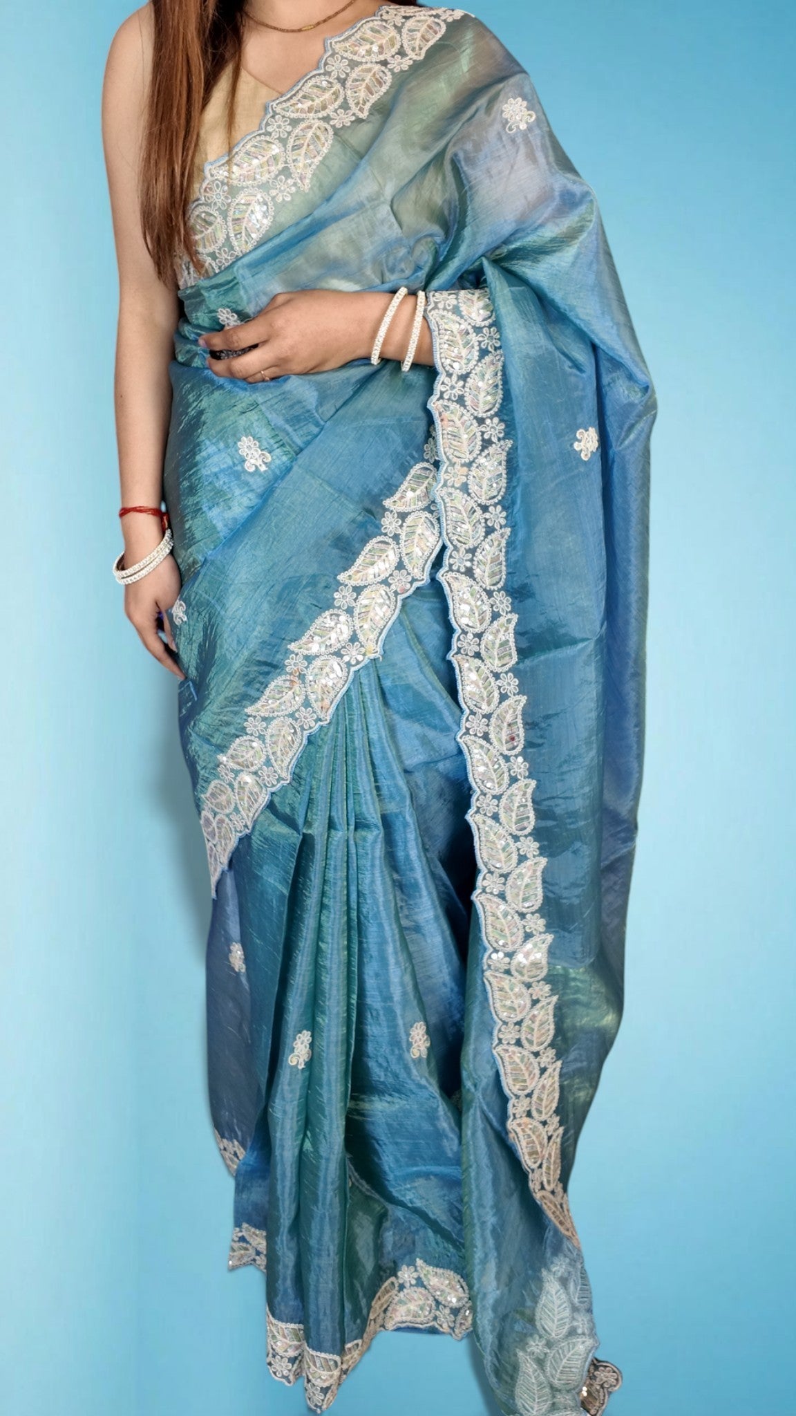 Blush Ethereal Graceful Couture Saree