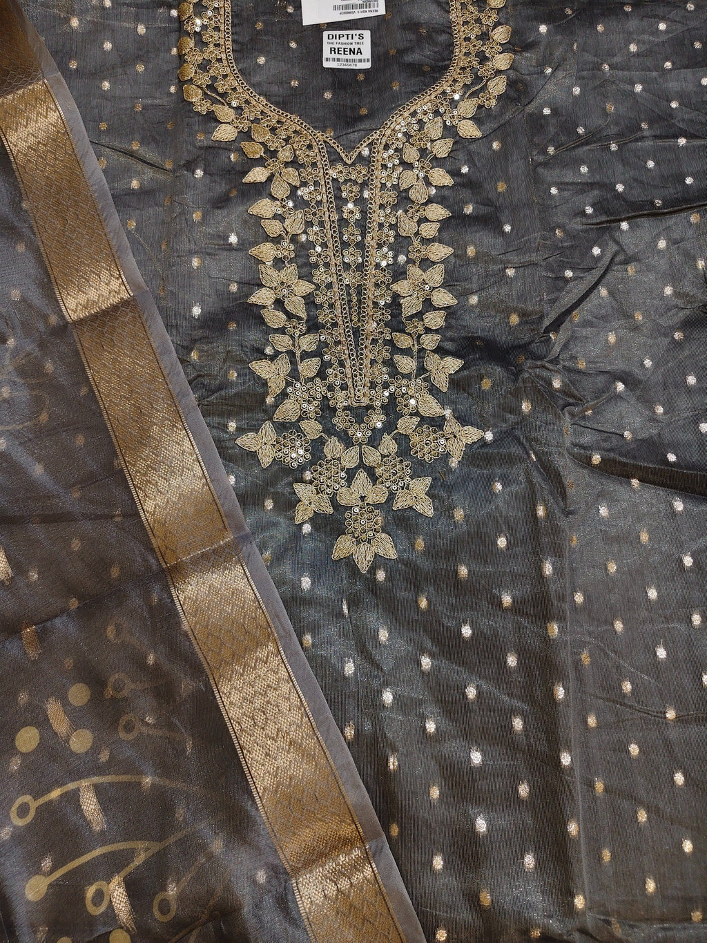 Charcoal Opulent Heritage Charm Suit