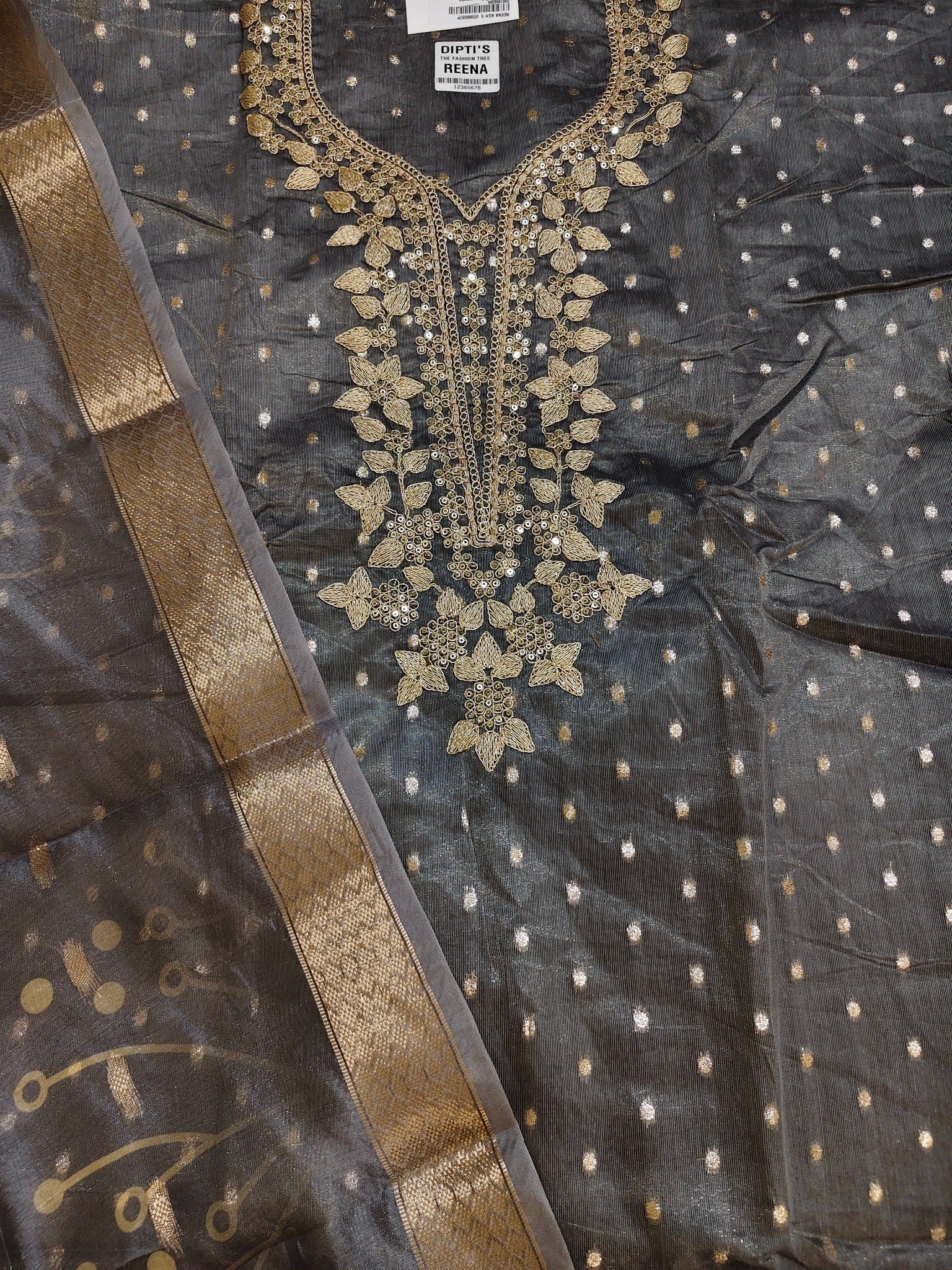 Charcoal Opulent Heritage Charm Suit