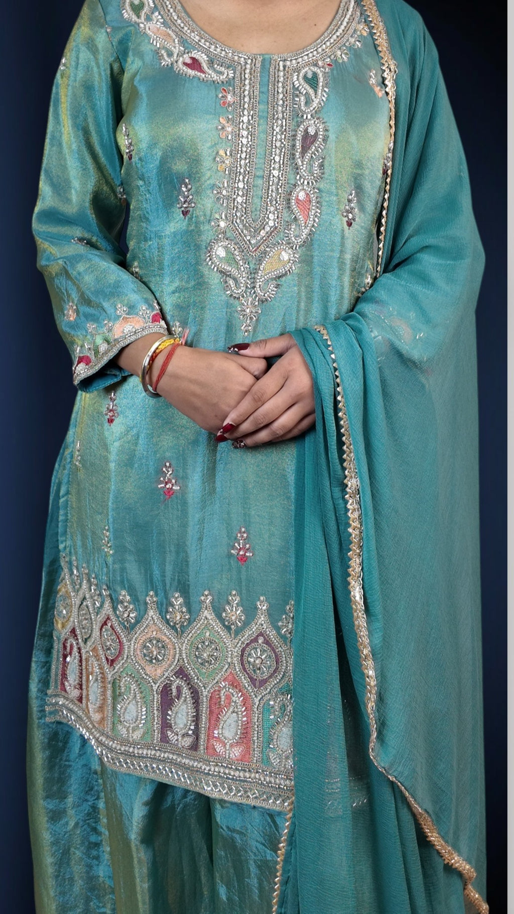 Turquoise Regal Timeless Elegance Suit