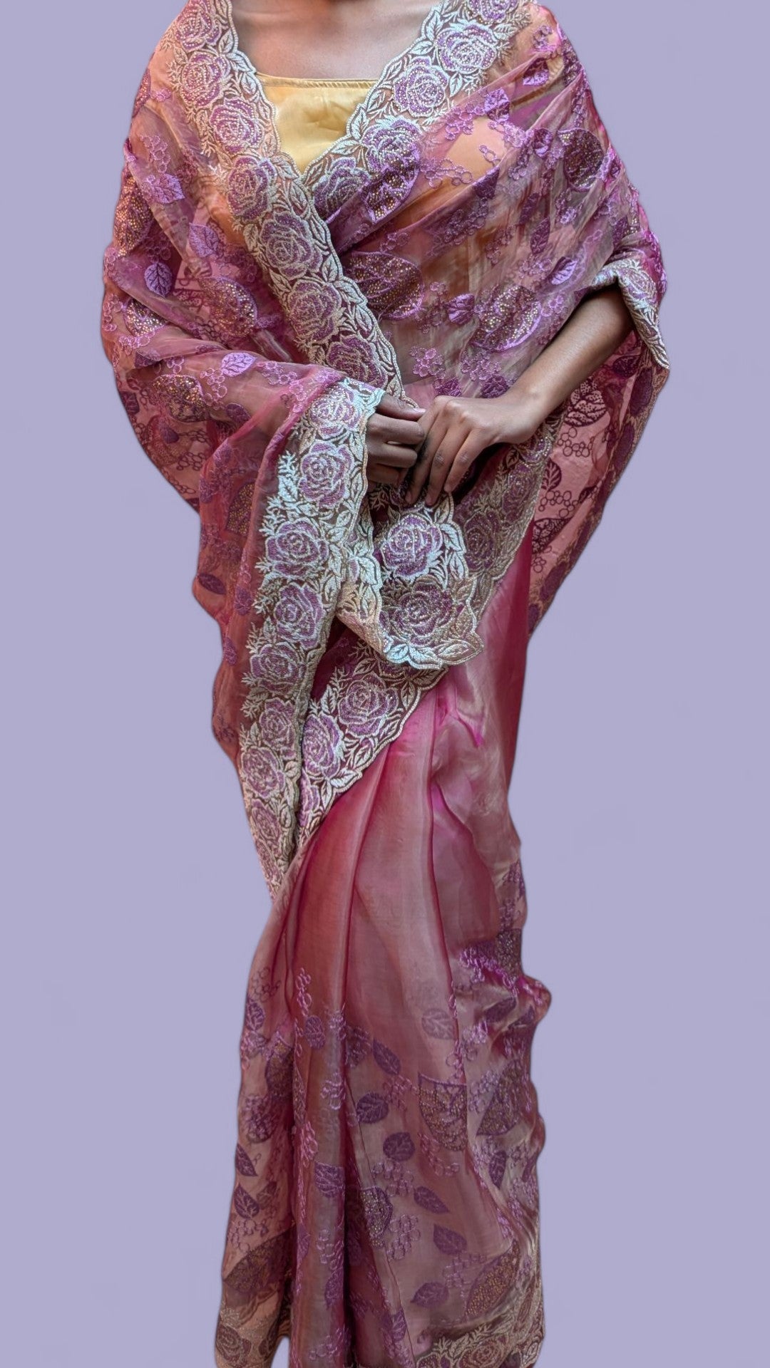Blush Ethereal Regal Elegance Saree