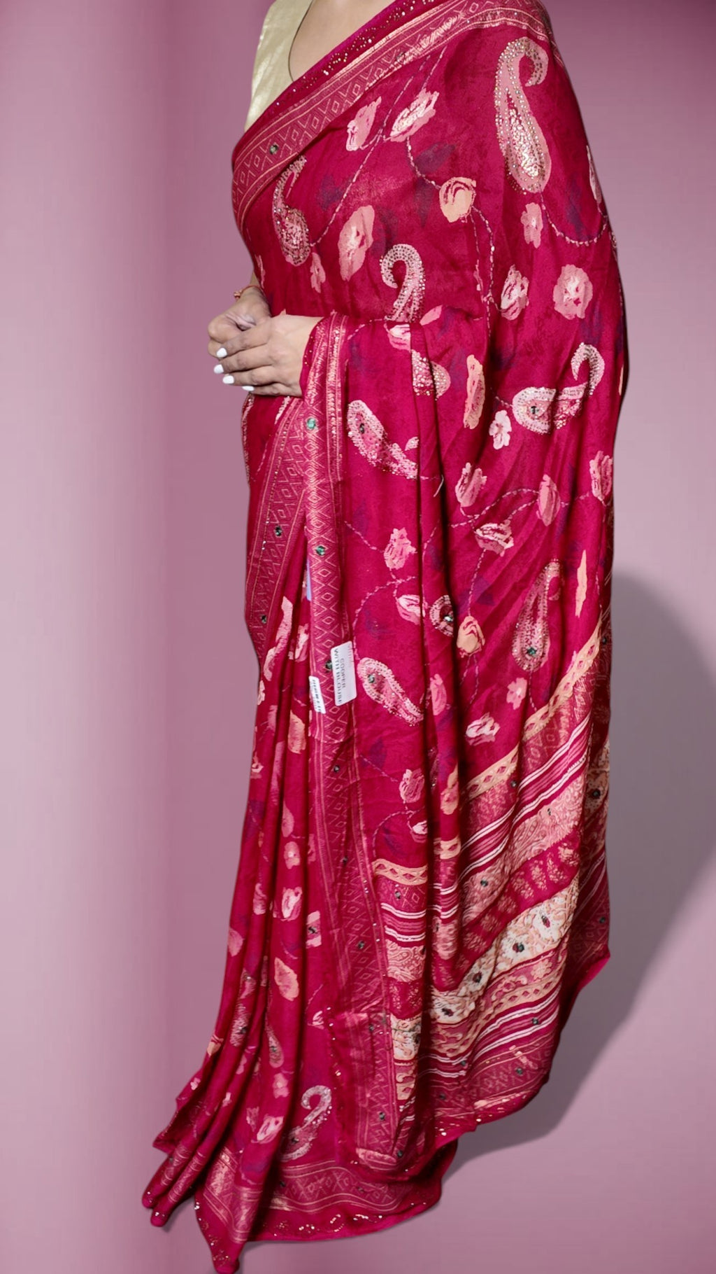 Fuchsia Regal Opulent Essence Saree