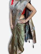 Sage Opulent Heritage Elegance Saree