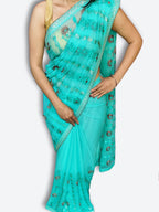 Azure Ethereal Regal Charm Saree