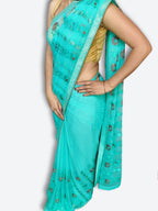 Azure Ethereal Regal Charm Saree