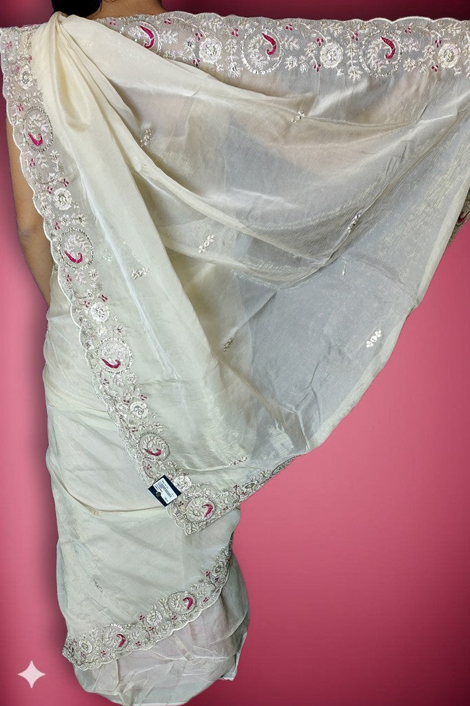 Blush Ethereal Graceful Couture Saree