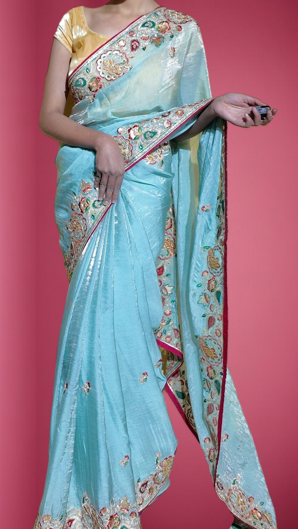 Azure Regal Exquisite Heritage Saree