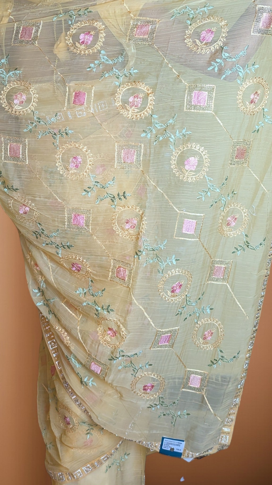 Saffron Timeless Enchanted Elegance Saree