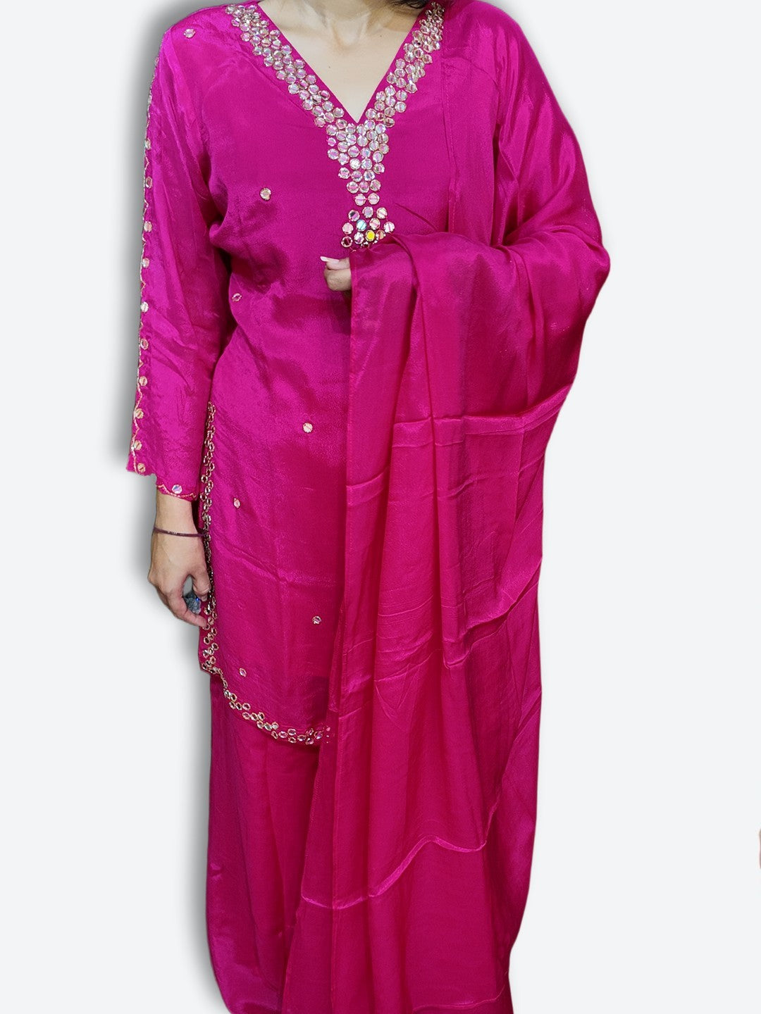 Fuchsia Radiant Regal Couture Suit