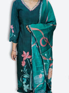 Jade Graceful Bloom Couture Suit