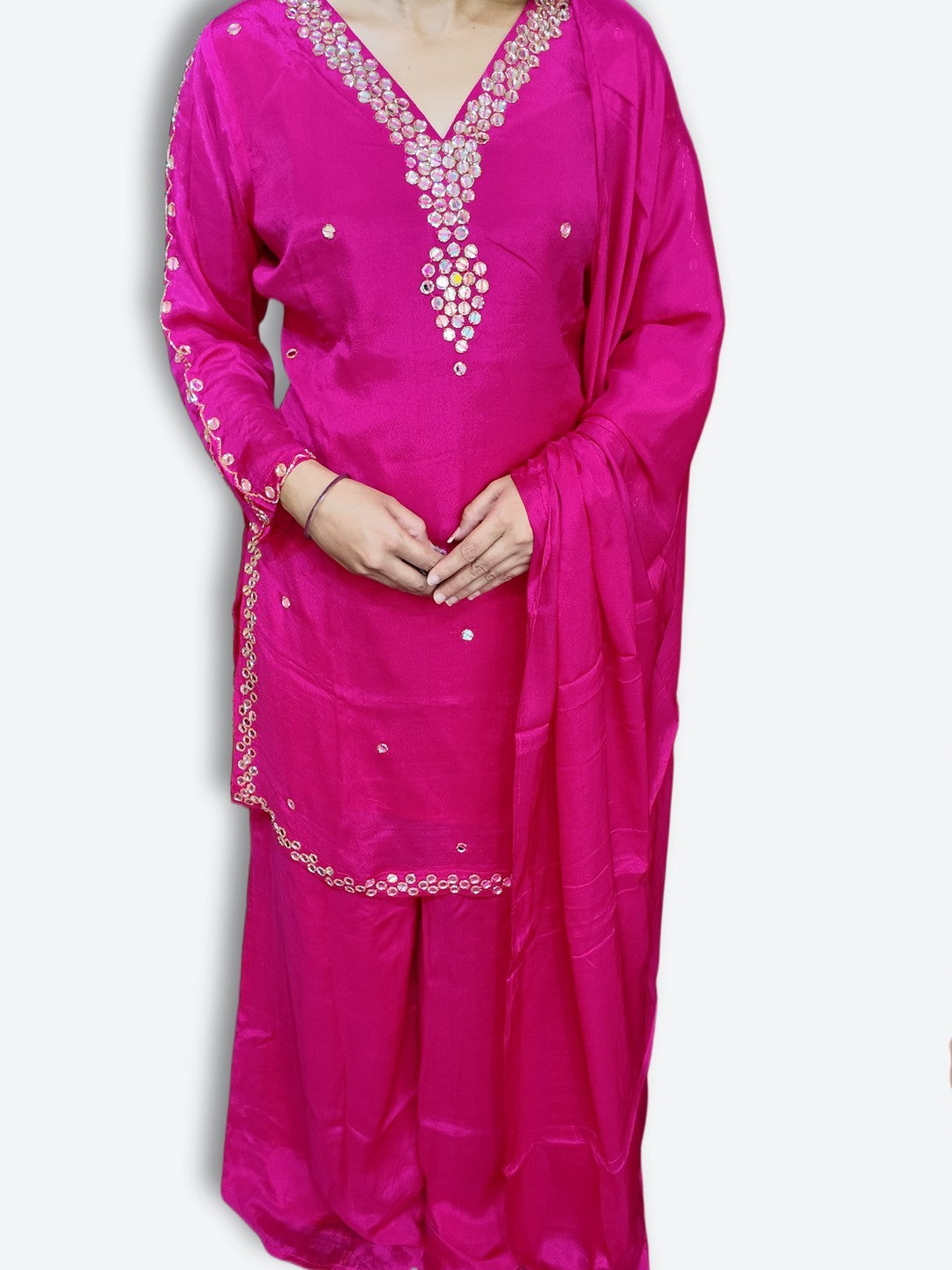 Fuchsia Radiant Regal Couture Suit