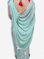 Mint Ethereal Regal Elegance Saree