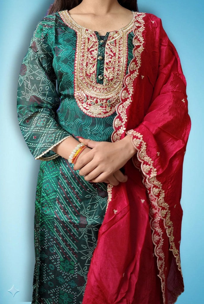 Emerald Regal Elegance Charm Suit