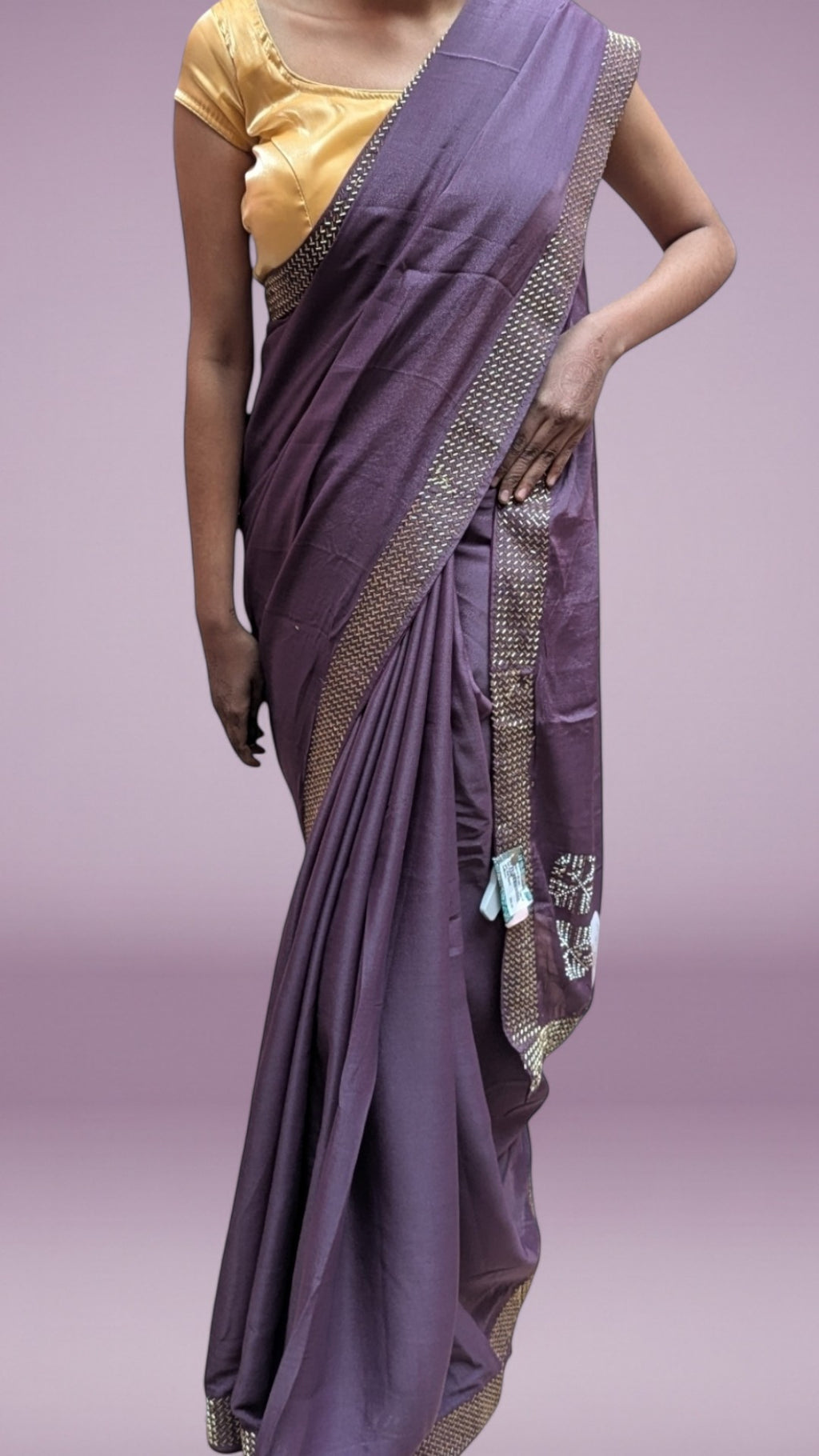 Plum Regal Timeless Elegance Saree