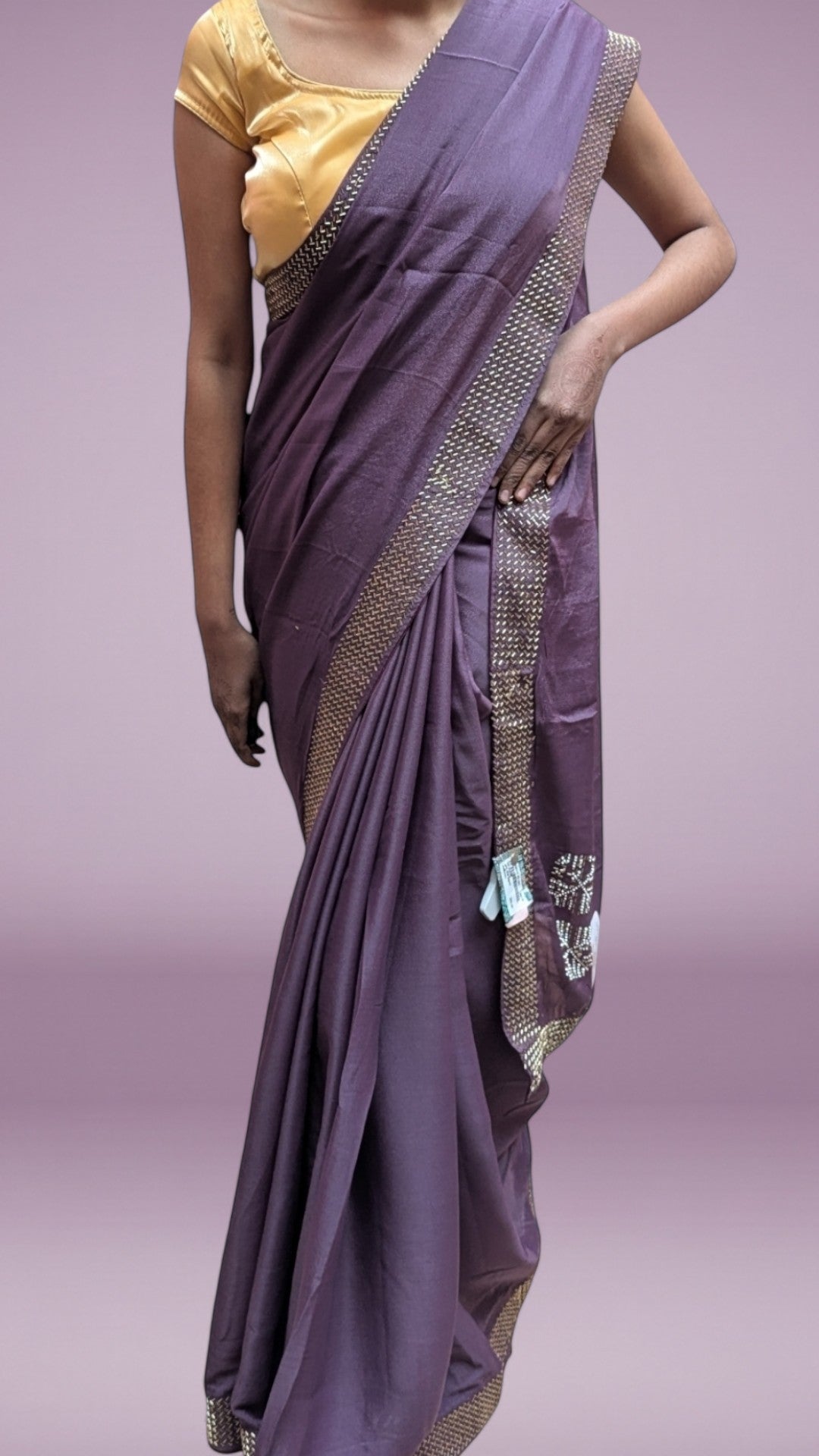 Plum Regal Timeless Elegance Saree